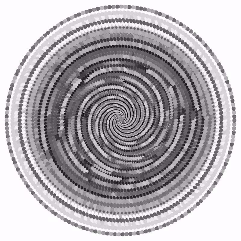 Illusione ottica geometrica stile maya ipnotico